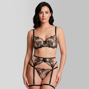 Lencería Negra 3 Piezas